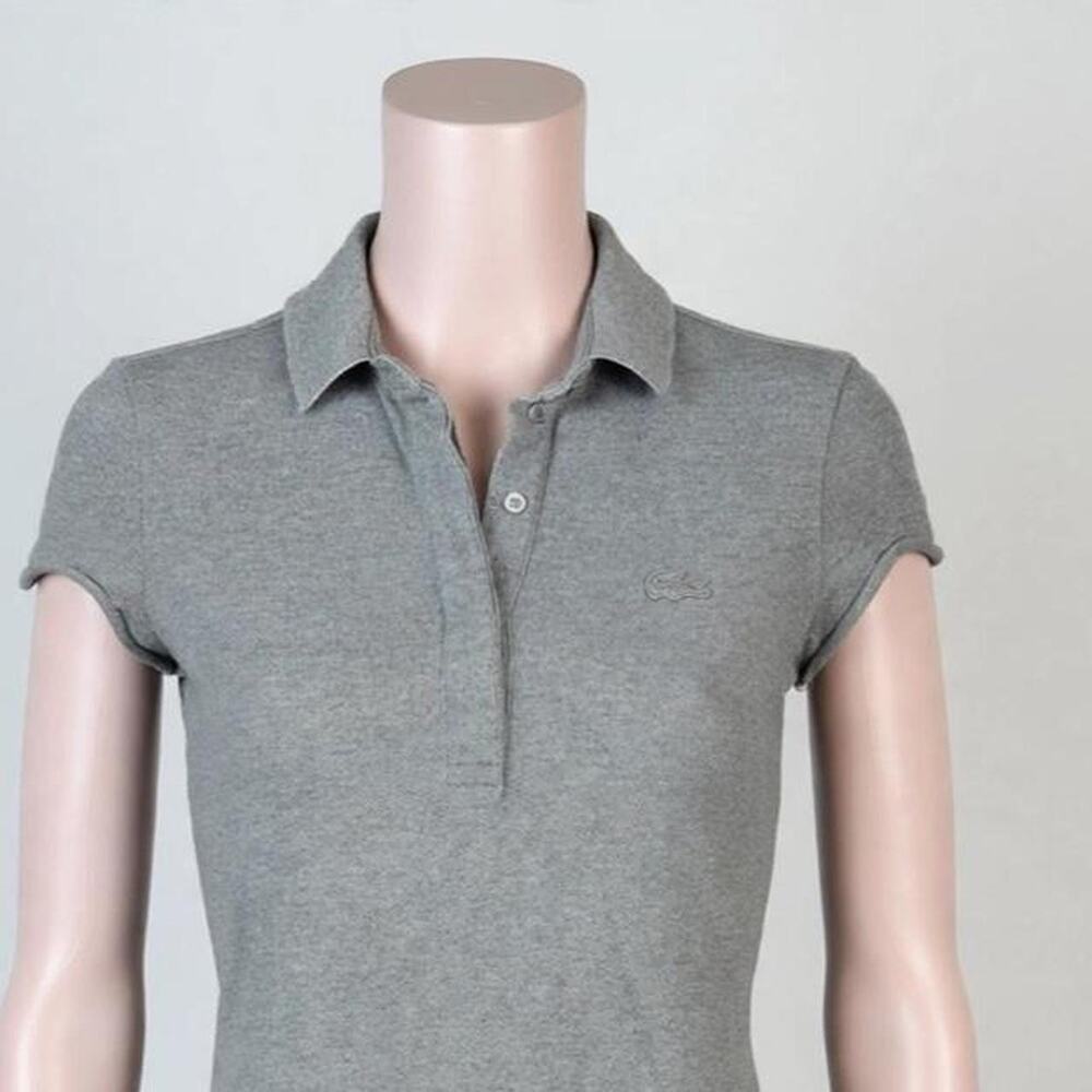 Lacoste grey polo dress size 36